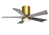 Matthews Fan Company - IR5HLK-BRBR-BW-42 - 42Ceiling Fan - Irene-5HLK - Brushed Brass