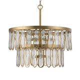 Uttermost - 21586 - Nine Light Pendant - Aurelie - Antique Brass