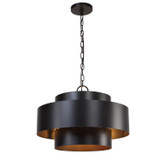Uttermost - 21585 - Four Light Pendant - Youngstown - Dark Bronze