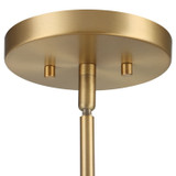 Uttermost - 21560 - One Light Mini Pendant - Eames - Antique Brass & White