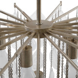 Uttermost - 21544 - Six Light Pendant - Goccia - Antiqued Bright Silver Leaf