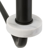 Uttermost - 21353 - Eight Light Chandelier - Ebony - Matte Black With White Marble