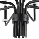 Uttermost - 21353 - Eight Light Chandelier - Ebony - Matte Black With White Marble