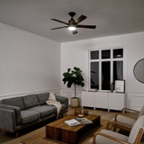 Kichler - 300052DBK - 52"Ceiling Fan - Colerne - Distressed Black