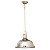 Kichler - 2666PN - One Light Pendant - Hatteras Bay - Polished Nickel