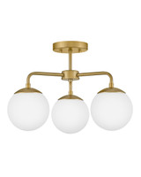 Lark - 84203LCB - LED Semi-Flush Mount - Julep - Lacquered Brass