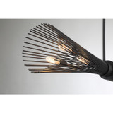Savoy House - 1-9601-6-89 - Six Light Linear Chandelier - Longfellow - Matte Black