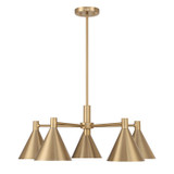 Savoy House - 1-8004-5-127 - Five Light Chandelier - Pharos - Noble Brass
