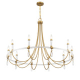 Savoy House - 1-7712-10-195 - Ten Light Chandelier - Mayfair - Warm Brass and Chrome