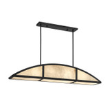 Savoy House - 1-6219-4-89 - Four Light Linear Chandelier - Legacy - Matte Black