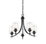 Savoy House - 1-4032-5-BK - Five Light Chandelier - Octave - Black