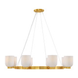 Savoy House - 1-3173-8-322 - Eight Light Chandelier - Isla Blanca - Warm Brass