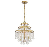 Savoy House - 1-1865-3-322 - Three Light Mini Chandelier - Luna - Warm Brass