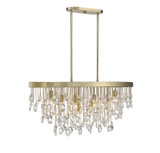 Savoy House - 1-1847-8-127 - Eight Light Linear Chandelier - Livorno - Noble Brass