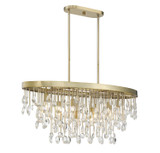 Savoy House - 1-1847-8-127 - Eight Light Linear Chandelier - Livorno - Noble Brass