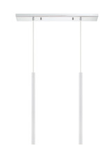 Z-Lite - 917MP24-WH-LED-2LCH - LED Linear Chandelier - Forest - Chrome