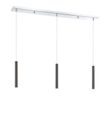 Z-Lite - 917MP12-PBL-LED-3LCH - LED Linear Chandelier - Forest - Chrome