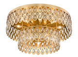 Z-Lite - 822F24-HB - 12 Light Flush Mount - Dealey - Heirloom Brass