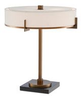 Currey and Company - 6000-0438 - Three Light Table Lamp - Jacobi - Antique Brass/Black