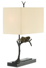 Currey and Company - 6000-0240 - Two Light Table Lamp - Sparrow - Bronze/Black