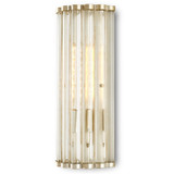 Currey and Company - 5900-0047 - One Light Wall Sconce - Bunny Williams - Contemporary Silver Leaf/Clear