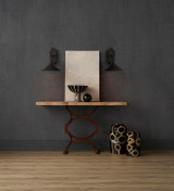 Currey and Company - 5151 - One Light Wall Sconce - Manuscript - Mole Black/Antique Mirror