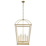 Alora - PD312224VB - Eight Light Foyer Pendant - Manor - Vintage Brass