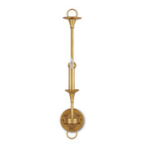 Currey and Company - 5000-0213 - One Light Wall Sconce - Nottaway - Contemporary Gold Leaf
