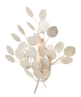 Currey and Company - 5000-0198 - Two Light Wall Sconce - Lunaria - Contemporary Silver Leaf
