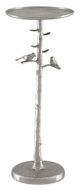 Currey and Company - 4000-0064 - Drinks Table - Piaf - Polished Nickel