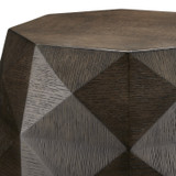 Currey and Company - 3000-0224 - Accent Table - Kendall - Dove Gray/Polished Brass