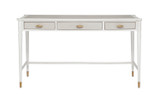 Currey and Company - 3000-0190 - Desk - Winterthur - Off White/Fog/Brass