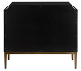 Currey and Company - 3000-0124 - Chest - Kallista - Dark Sapphire/Caviar Black/Antique Brass