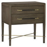 Currey and Company - 3000-0117 - Nightstand - Verona - Chanterelle/Coffee/Champagne