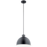 Kichler - 52153BK - One Light Pendant - Zailey - Black