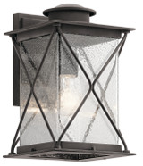 Kichler - 49744WZC - One Light Outdoor Wall Mount - Argyle - Weathered Zinc