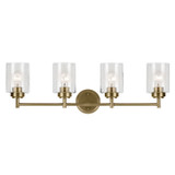Kichler - 45887NBR - Four Light Bath - Winslow - Natural Brass