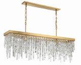 Crystorama - WIN-217-GA-CL-MWP - Six Light Chandelier - Winfield - Antique Gold