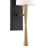 Crystorama - TRE-221-AG-BF - One Light Wall Sconce - Trenton - Aged Brass / Black Forged