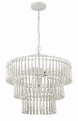 Crystorama - TIA-7103-MT - Three Light Pendant - Tiana - Matte White