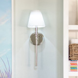 Crystorama - RIV-382-PN - One Light Wall Sconce - Riverdale - Polished Nickel