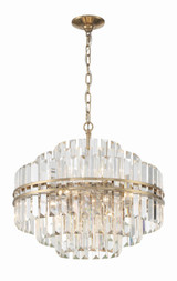 Crystorama - HAY-1405-AG - 12 Light Chandelier - Hayes - Aged Brass