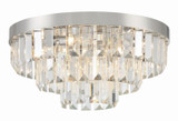 Crystorama - HAY-1403-PN - Eight Light Flush Mount - Hayes - Polished Nickel