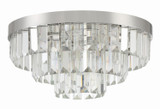 Crystorama - HAY-1403-PN - Eight Light Flush Mount - Hayes - Polished Nickel