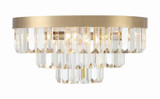 Crystorama - HAY-1403-AG - Eight Light Flush Mount - Hayes - Aged Brass