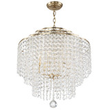 Crystorama - GAB-B7305-GA - Six Light Chandelier - Gabrielle - Antique Gold