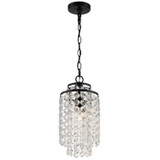 Crystorama - GAB-B7301-MK - One Light Chandelier - Gabrielle - Matte Black