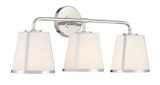 Crystorama - FUL-913-PN - Three Light Bath - Fulton - Polished Nickel