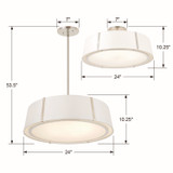 Crystorama - FUL-907-PN_CEILING - Six Light Semi Flush Mount - Fulton - Polished Nickel