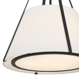 Crystorama - FUL-904-BK - Three Light Pendant - Fulton - Black